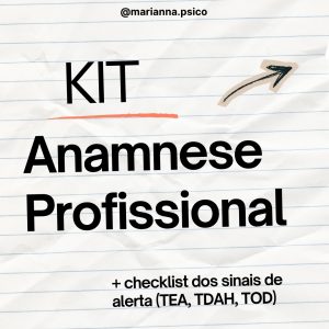 KIT ANAMNESE PROFISSIONAL